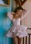 The Wavy Mini Dress in Vintage Flora