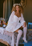 The Wavy Mini Dress in White Lace