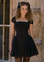 The Black Lace Mini Dress