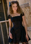 The Black Lace Mini Dress