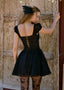 The Black Lace Mini Dress