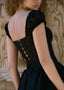The Black Lace Mini Dress
