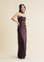 The Star Crossed Lover Slip Gown in Chocolate Plum
