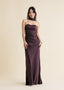 The Star Crossed Lover Slip Gown in Chocolate Plum