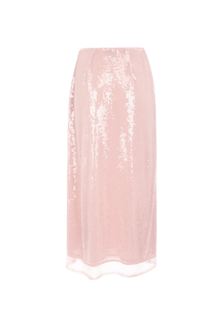 Romance Slip Skirt - Iridescent Pink